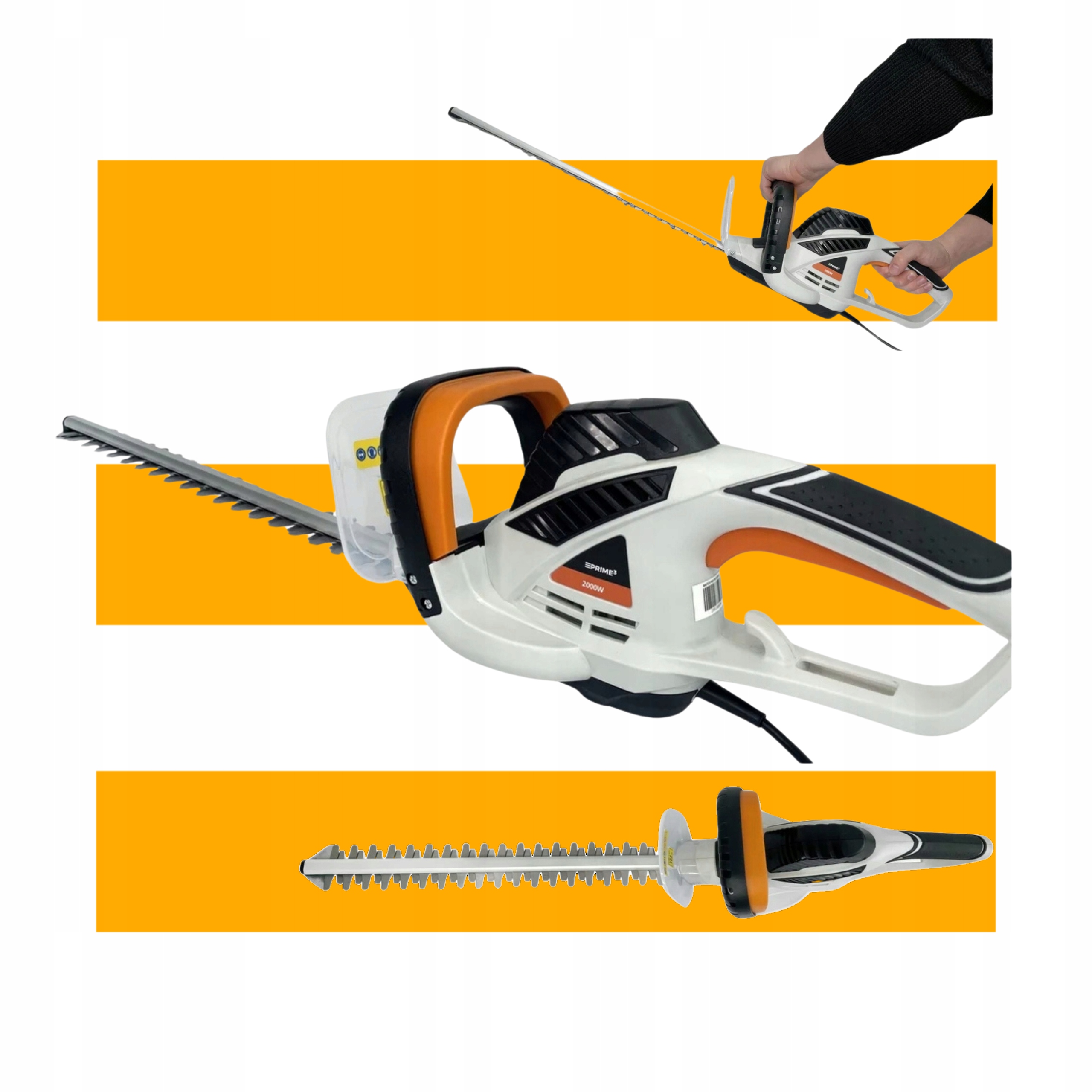 Nożyce Do Żywopłotu Elektryczne Sieciowe 51 cm 2000W PRIME3 GHT61