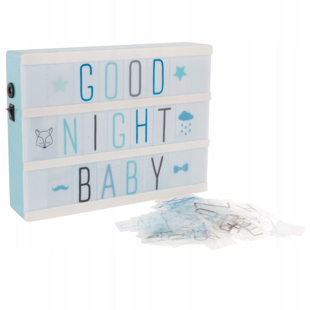 LAMPKA PODŚWIETLANA RAMKA Z LITERKAMI NAPISAMI ŚWIECĄCA OZDOBA 20x15 Marka Atmosphera