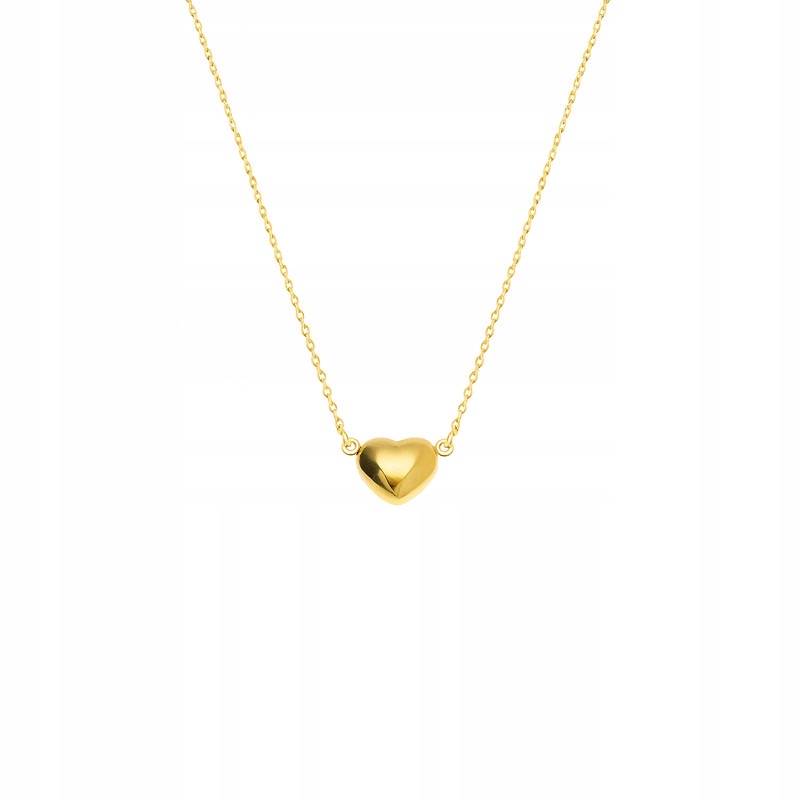 Dámský exkluzivní náhrdelník ze zlata 585 se srdíčkem na řetízku 0.88 g R45