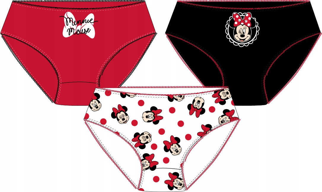 

Myszka Mickey Figi Dziewczęce 3 pak Majtki 104/110