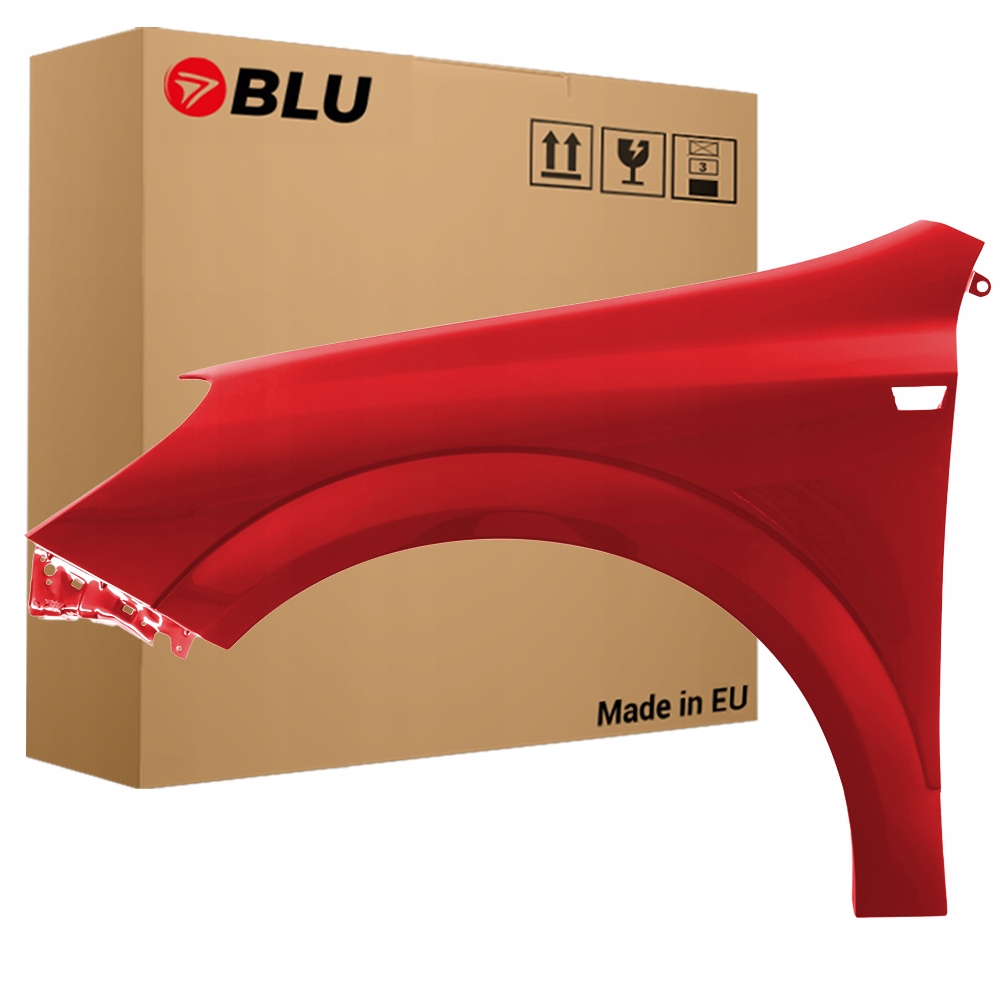 Blu Blatník Opel Astra H 3 III Z547 levý červený 04-14 přední MagmaRot