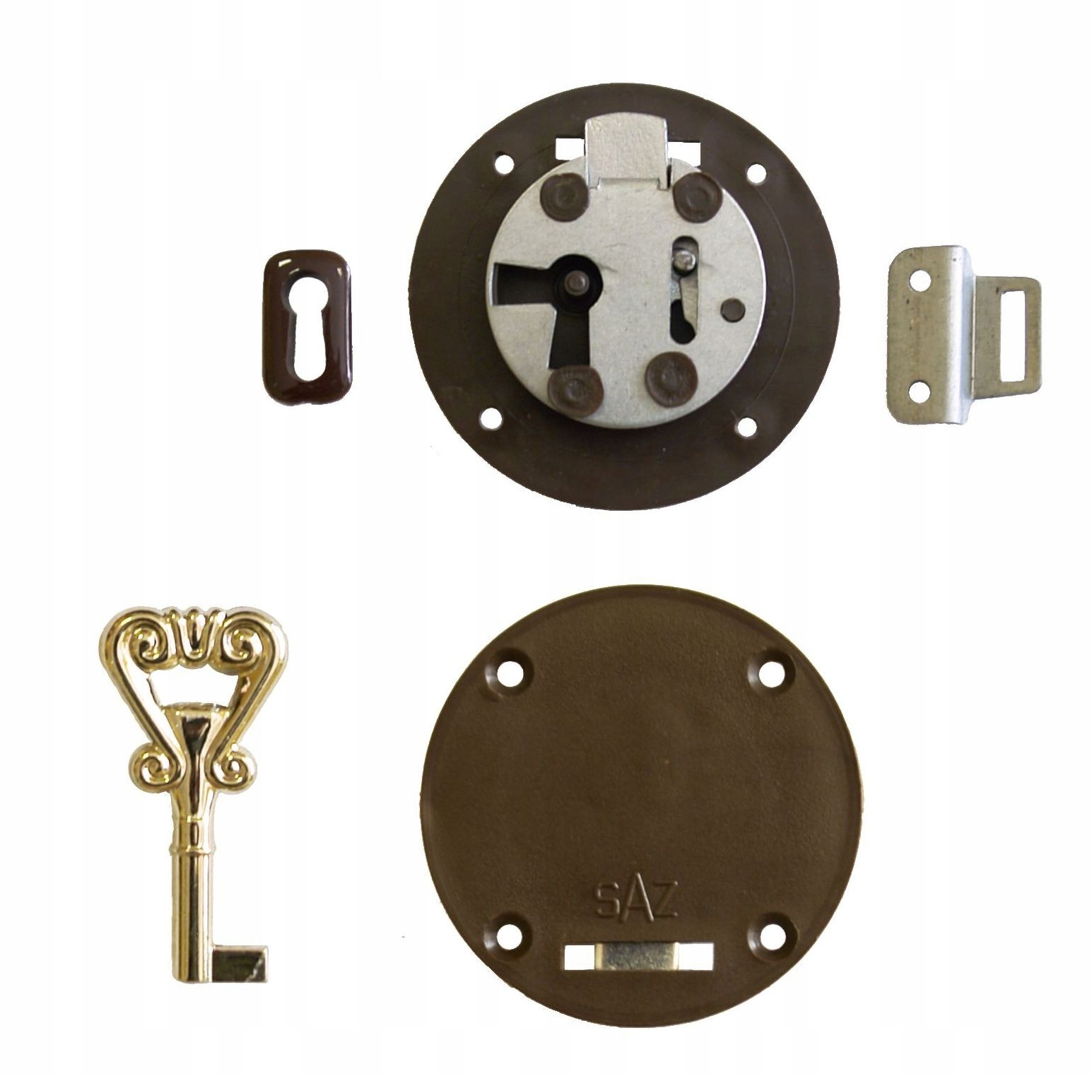 Zamek meblowy wpuszczany barkowy