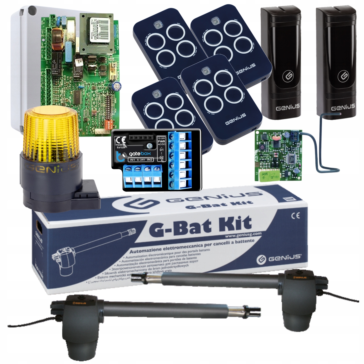 Genius G-BAT300+ Modul WiFi Lampa+ Pilot 4ks pohon dvojkrídlovej brány