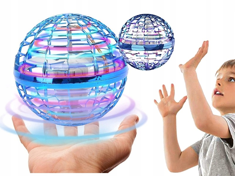 LATAJĄCA KULA UFO PIŁKA ŚWIECĄCA STEROWANA RĘKĄ boomerang spinner