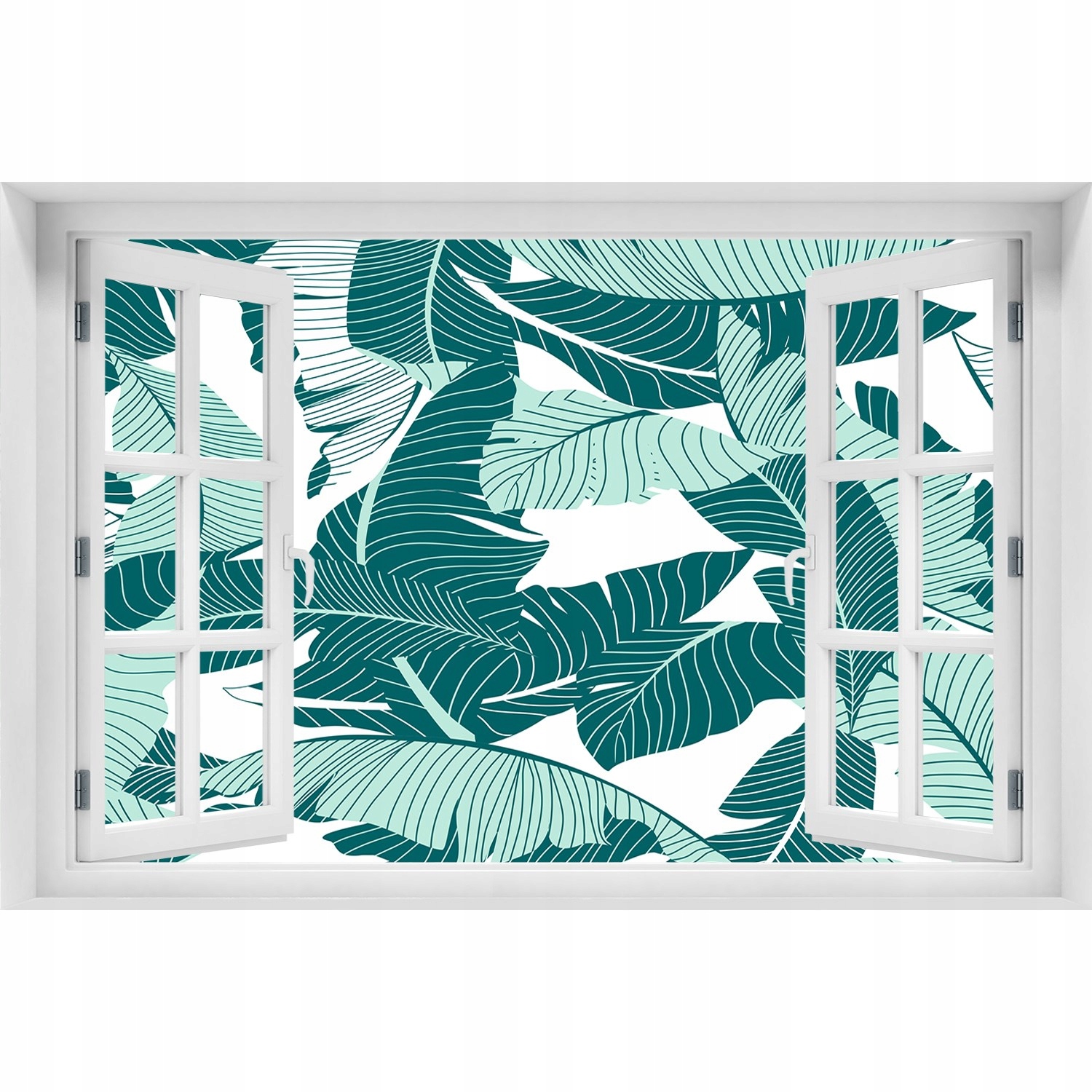 

Naklejka ścienna 3D Okno Palmy 90x60