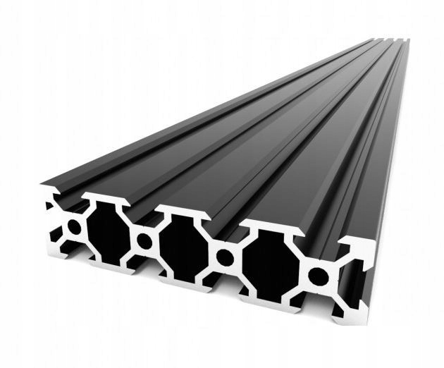 Profil aluminiowy V-SLOT 2080 25cm - czarny- do dr Kod producenta 5350