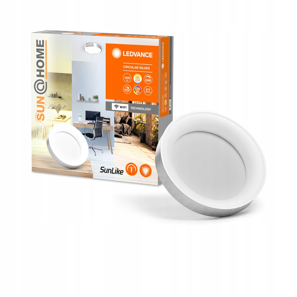 Stropní Svítidlo 18.5W 500lm Cct kulatý stříbrný Smart+ WiFi Sun@Home