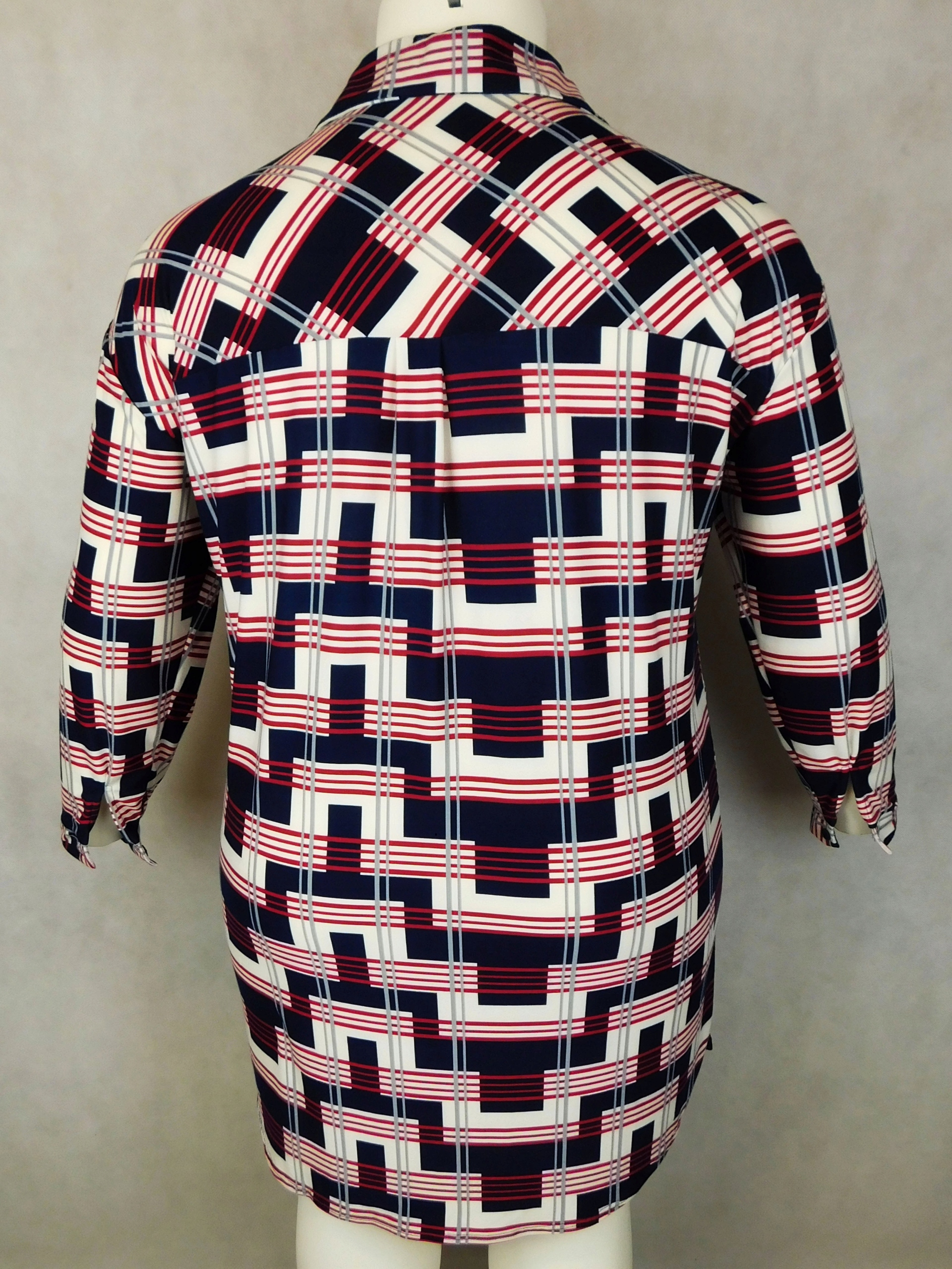 Tunika koszulowa krata 4XL - 58 / 60 Wzór dominujący kratka