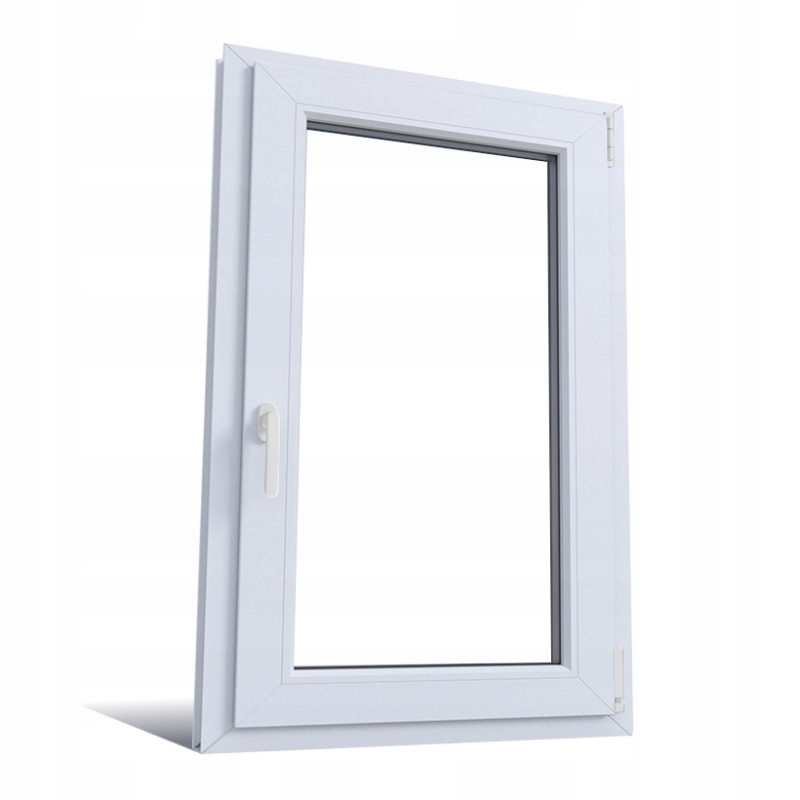 Okno Pvc Pravé Bílé 40x50 cm Okno 400x500 mm Okno Dvousklo Bílé Nové