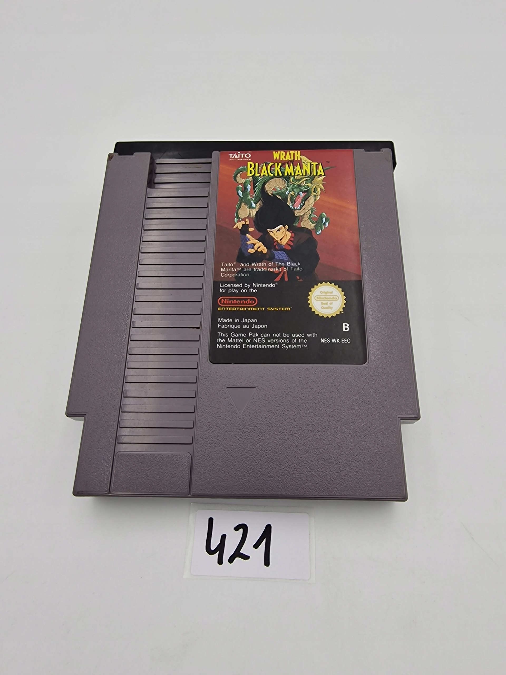NINTENDO NES WRATH OF THE BLACK MANTA Producent Nintendo