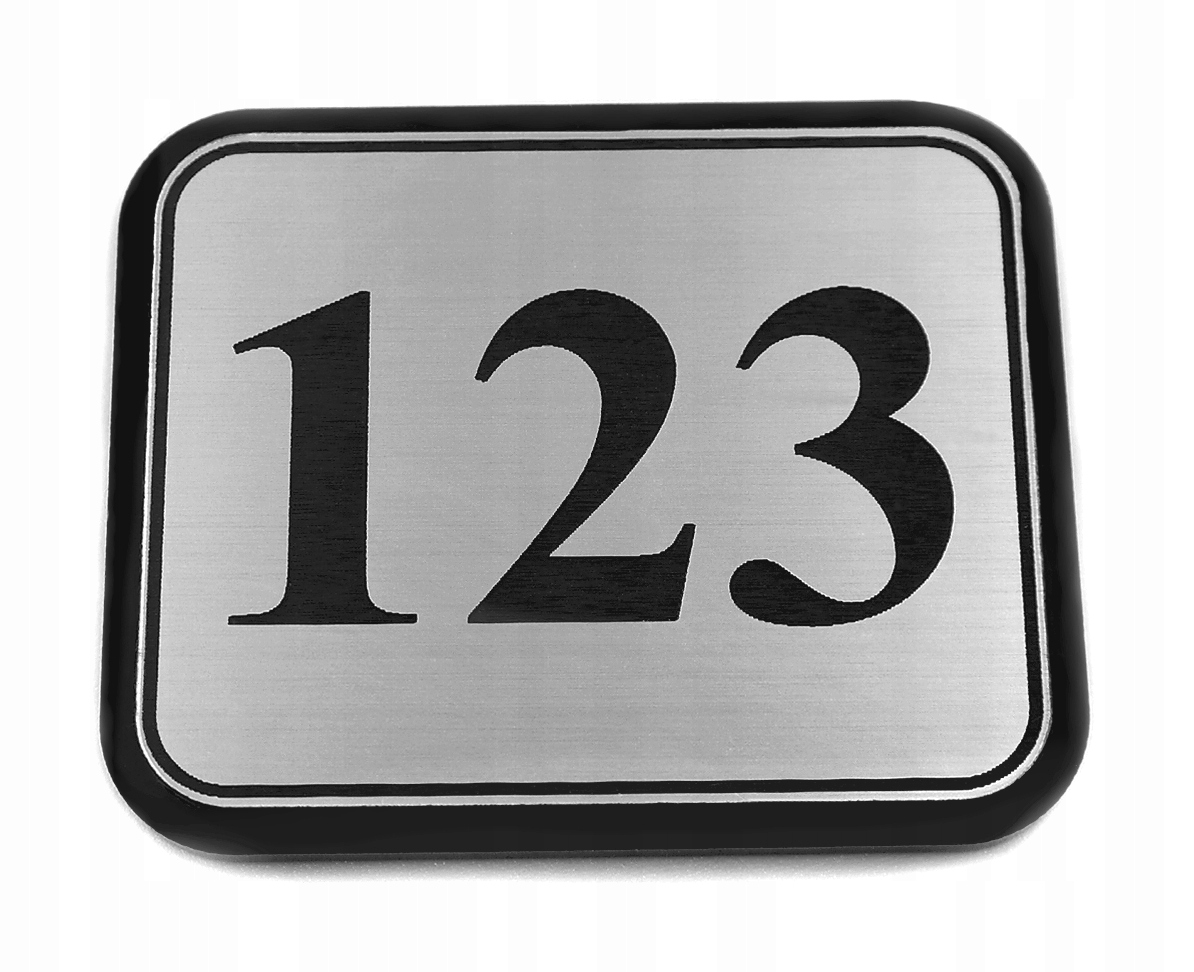 numer NUMEREK NA DRZWI hotel dom klub 5x4 + PLEKSI