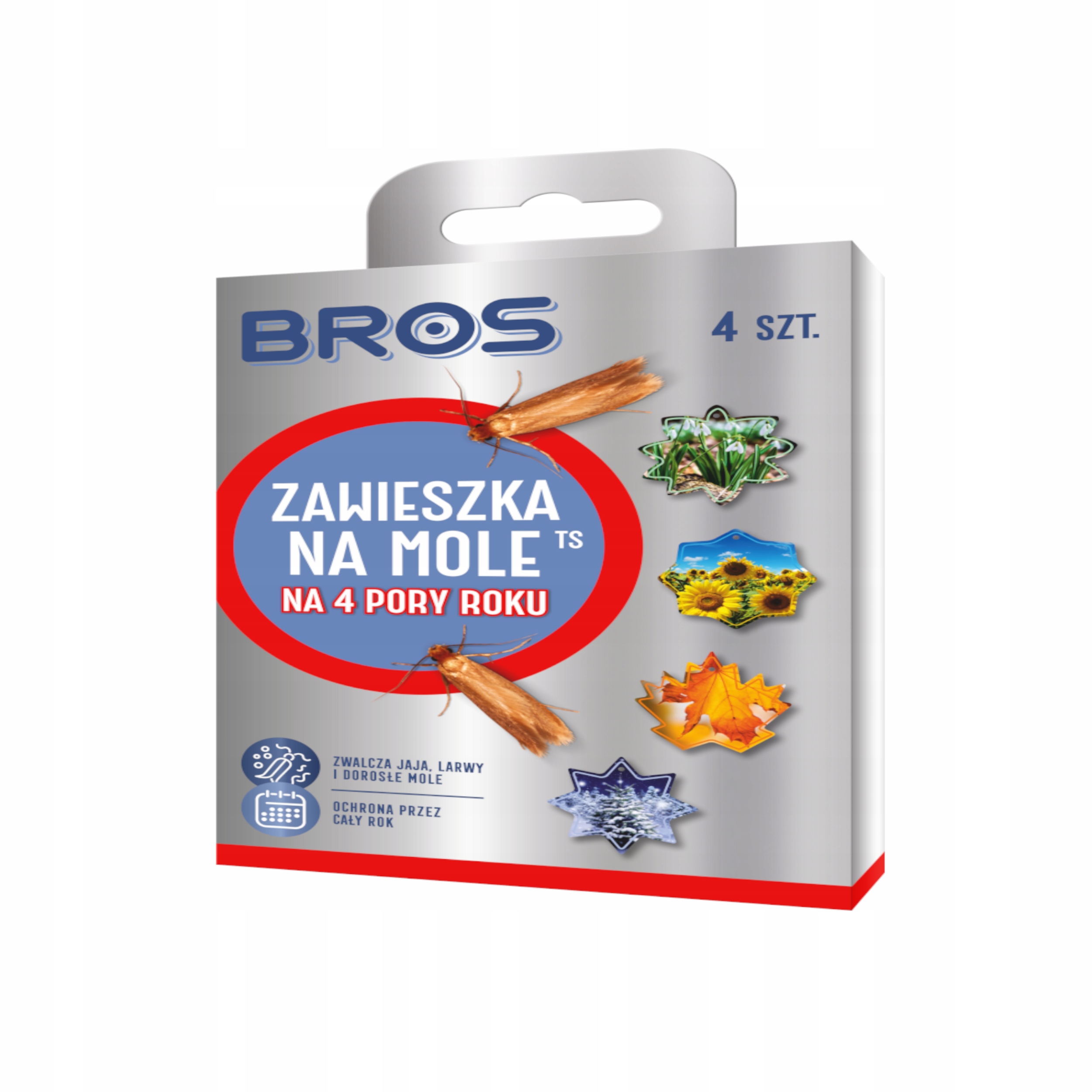 ODEVNÉ PRÍVESKY 4 SEASONS 4 BROS KS Použitie proti moliam