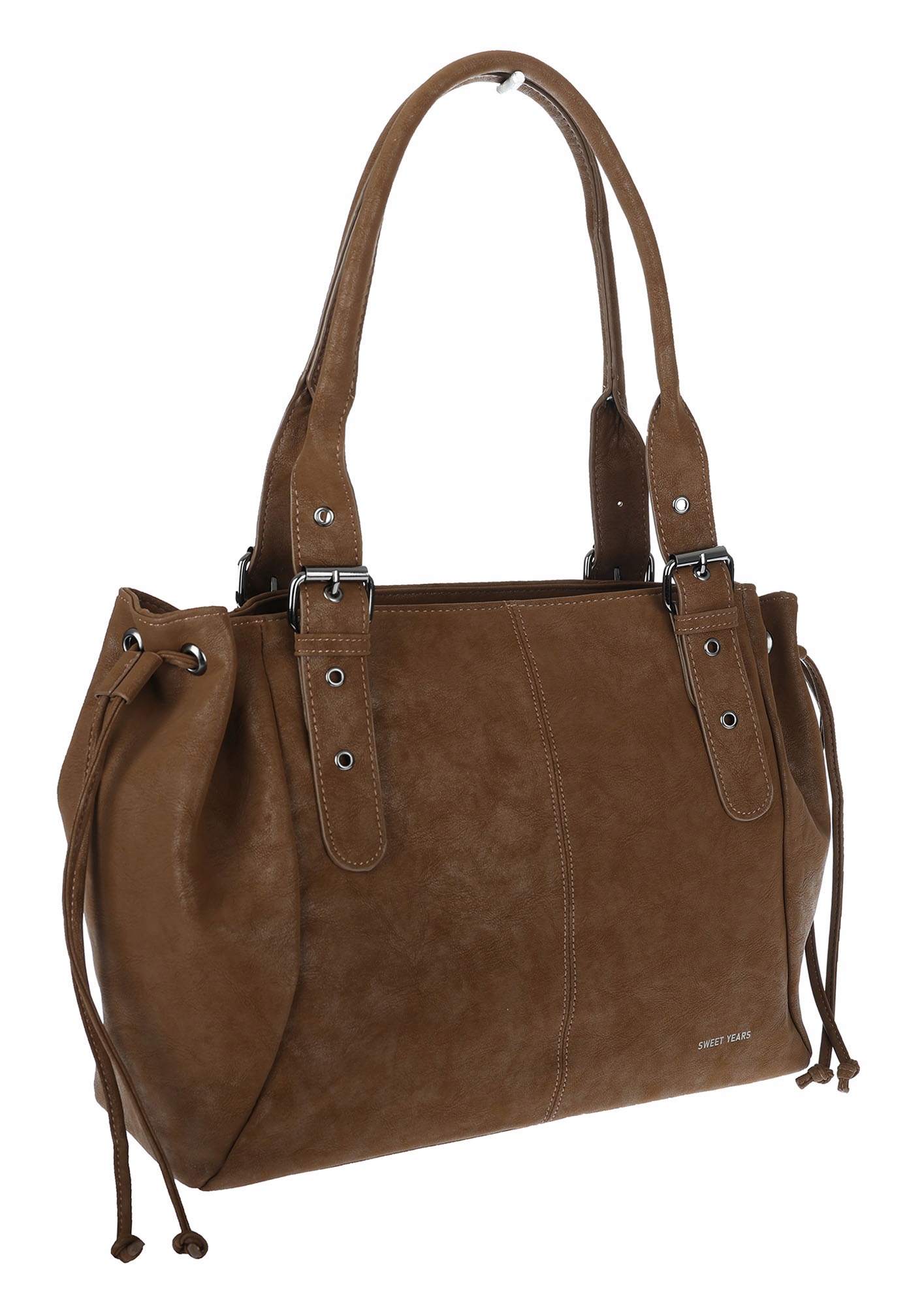 Dámská shopper kabelka A4 kufřík přes rameno, taška do práce NS977 Hnědá