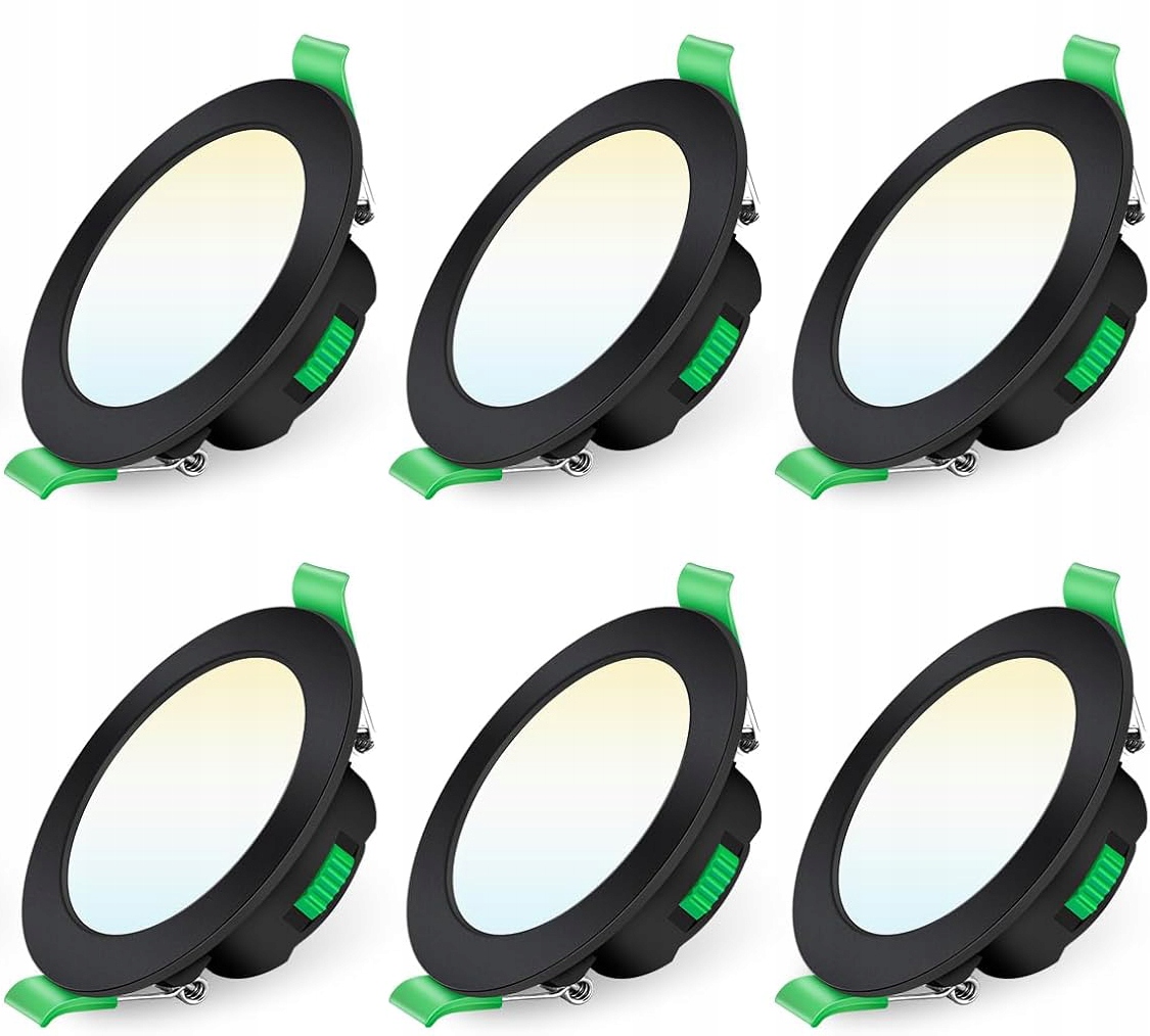 Alusso Reflektor 7W Led 3, nastaviteľný, IP44, 6 ks, čierny