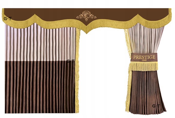 12 - ШТОРЫ КАБИНЫ TIR ПЛИССИРОВАННЫЕ PRESTIGE-LINE DAF