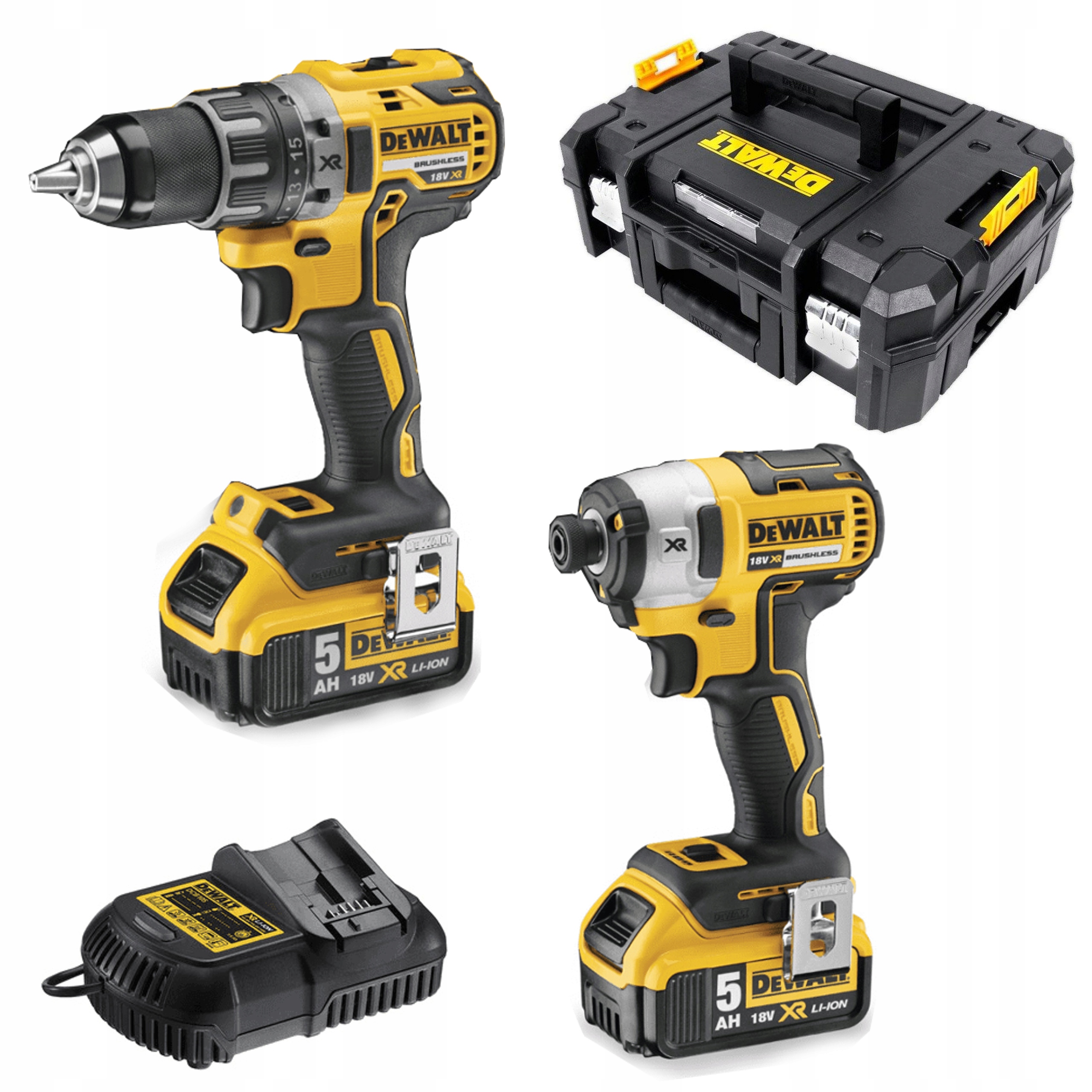 Zestaw Combo 2x5Ah Dewalt Wkrętarka Zakrętarka