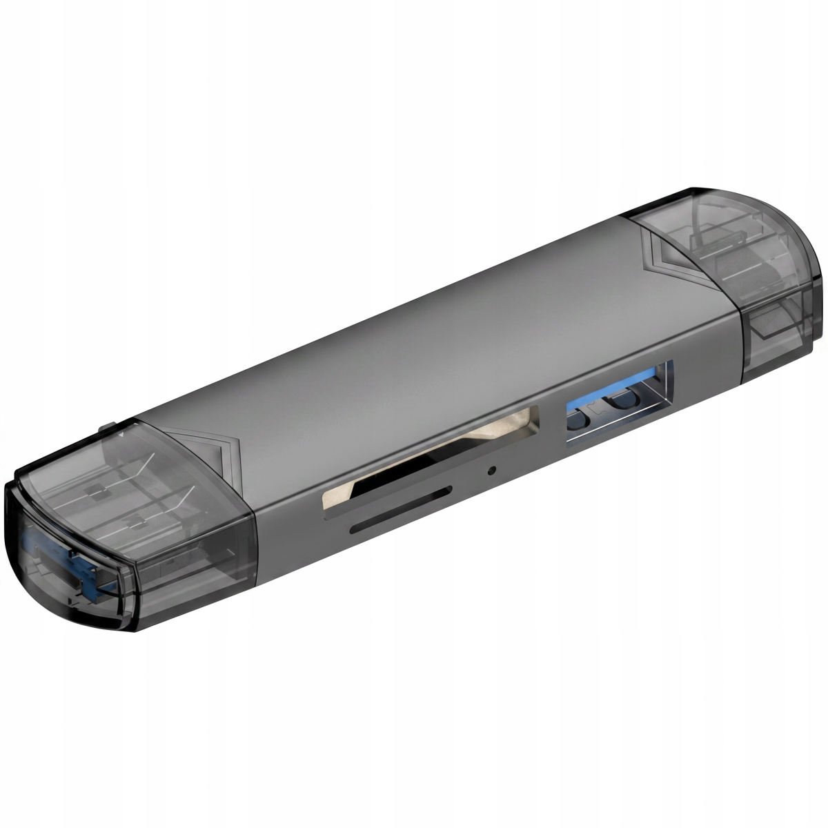 Aluminiowy Adapter Usb 3.0 Sb-c 6w1 Czytnik Kart Pamięci Micro Sd