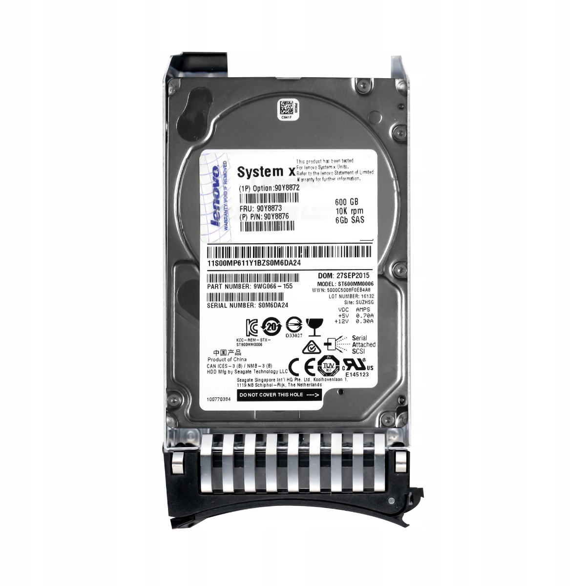 Lenovo 90Y8873 90Y8876 600GB 10K 64MB SAS-2 2.5'' ST9600MM0006