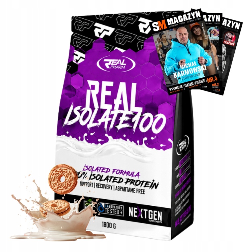 Real Pharm Real Isolate 1800 g Syrovátkový Protein Bez Laktózy