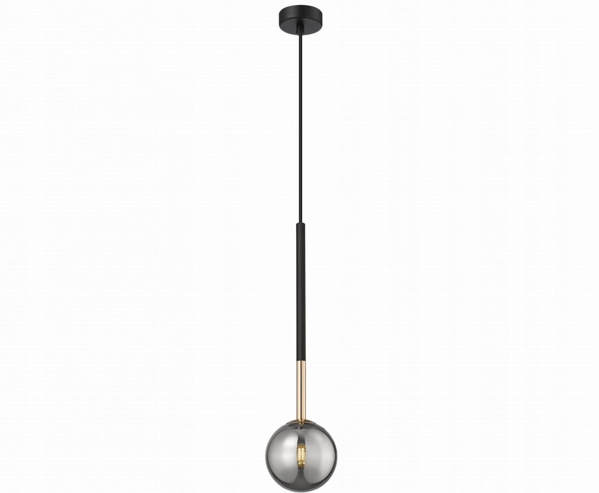 Závěsné stropní svítidlo černo-zlatá nad stůl do kuchyně, obývacího pokoje Arcturus