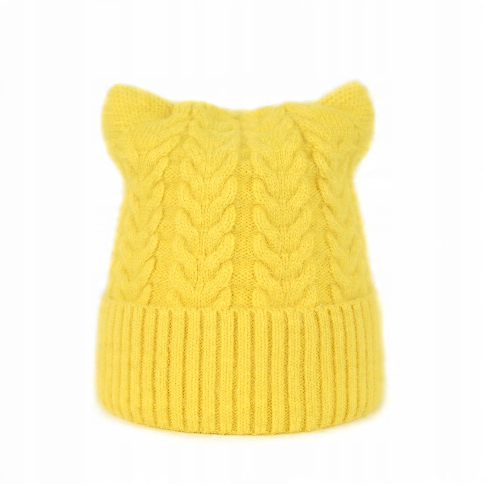

Czapka Beanie Damska Czarna Klasyczna Zima Kocie