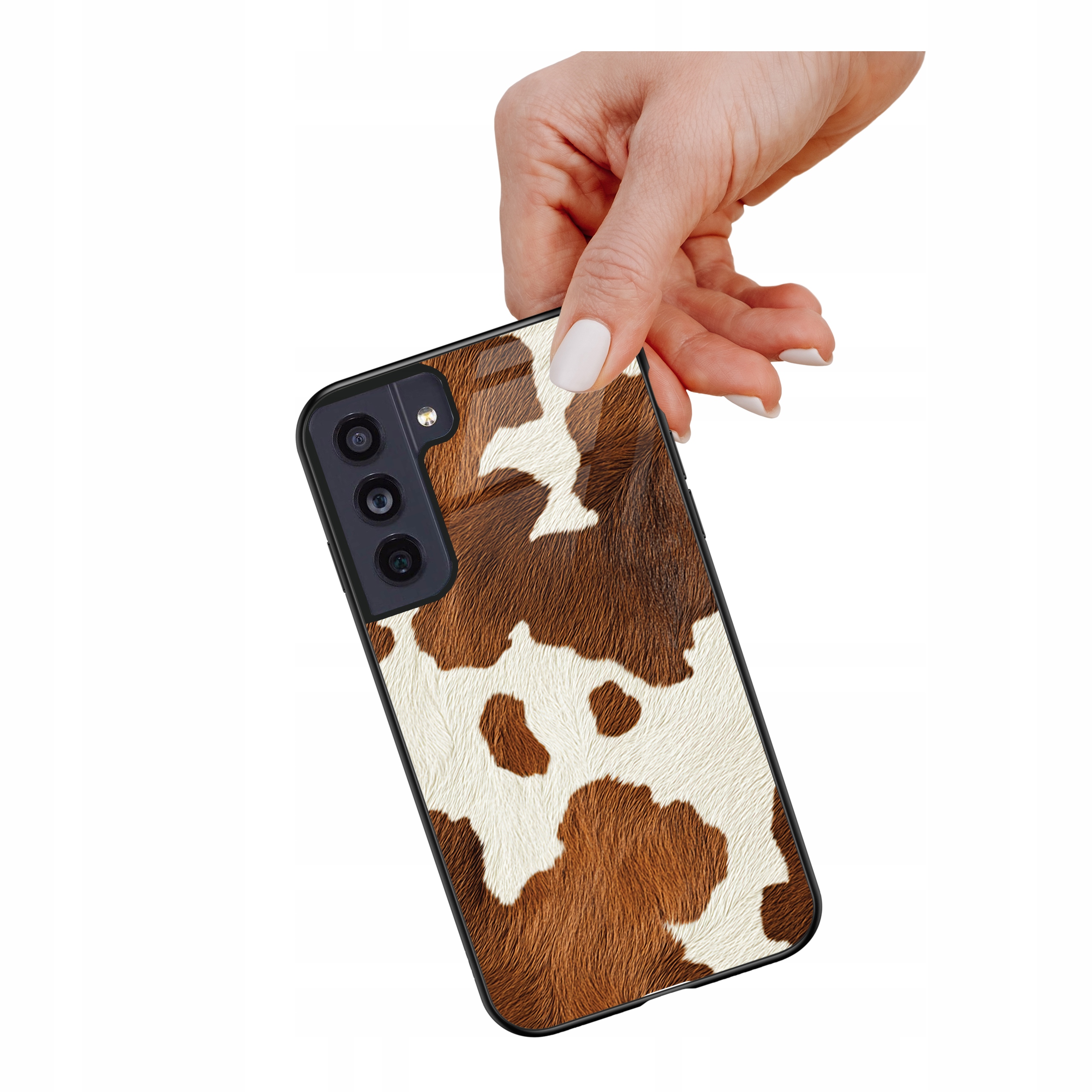 Etui szklane ceramiczne do Samsung Galaxy S23 Krowa