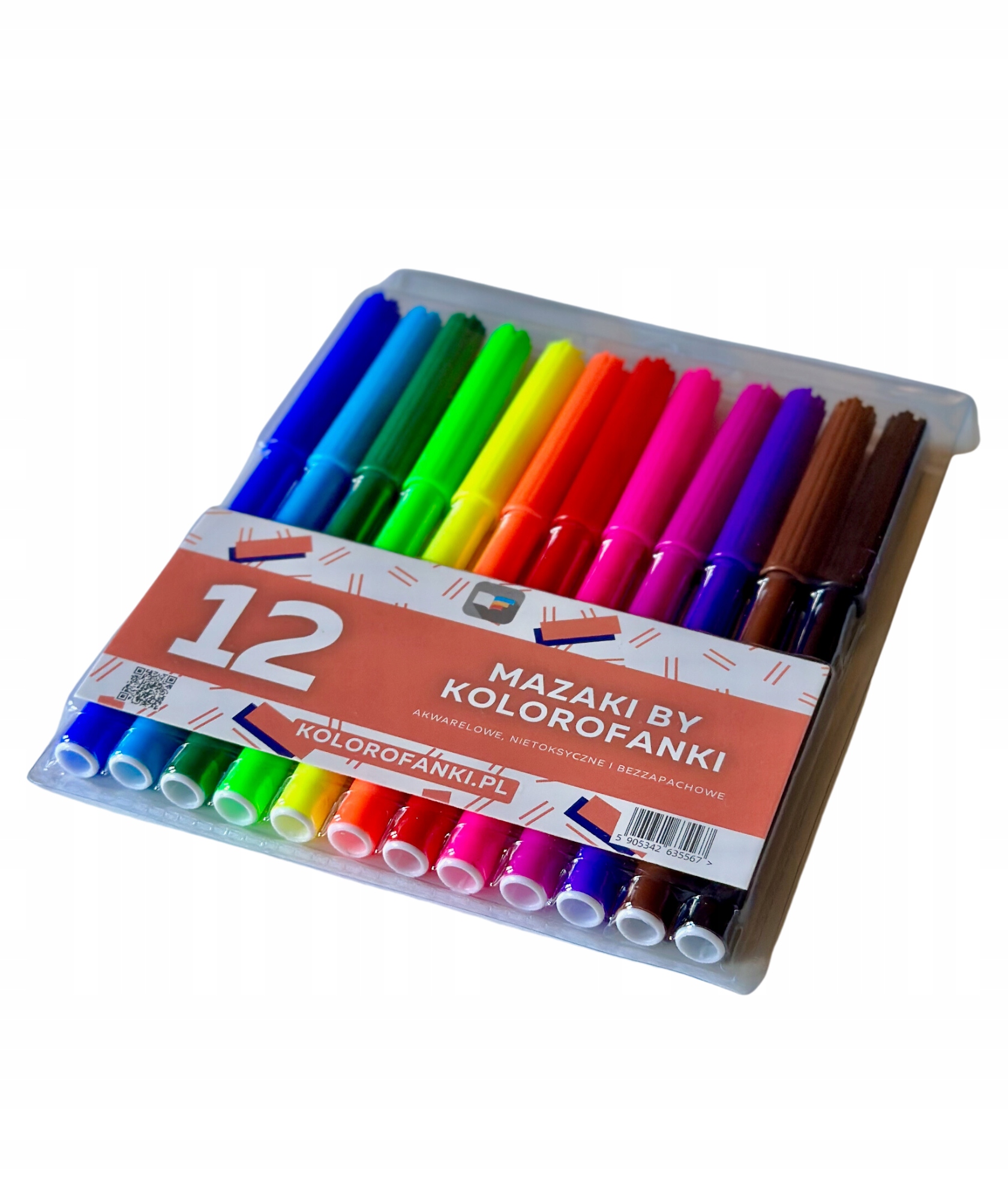 

Mazaki by Kolorofanki. Flamastry eko zestaw 12szt.