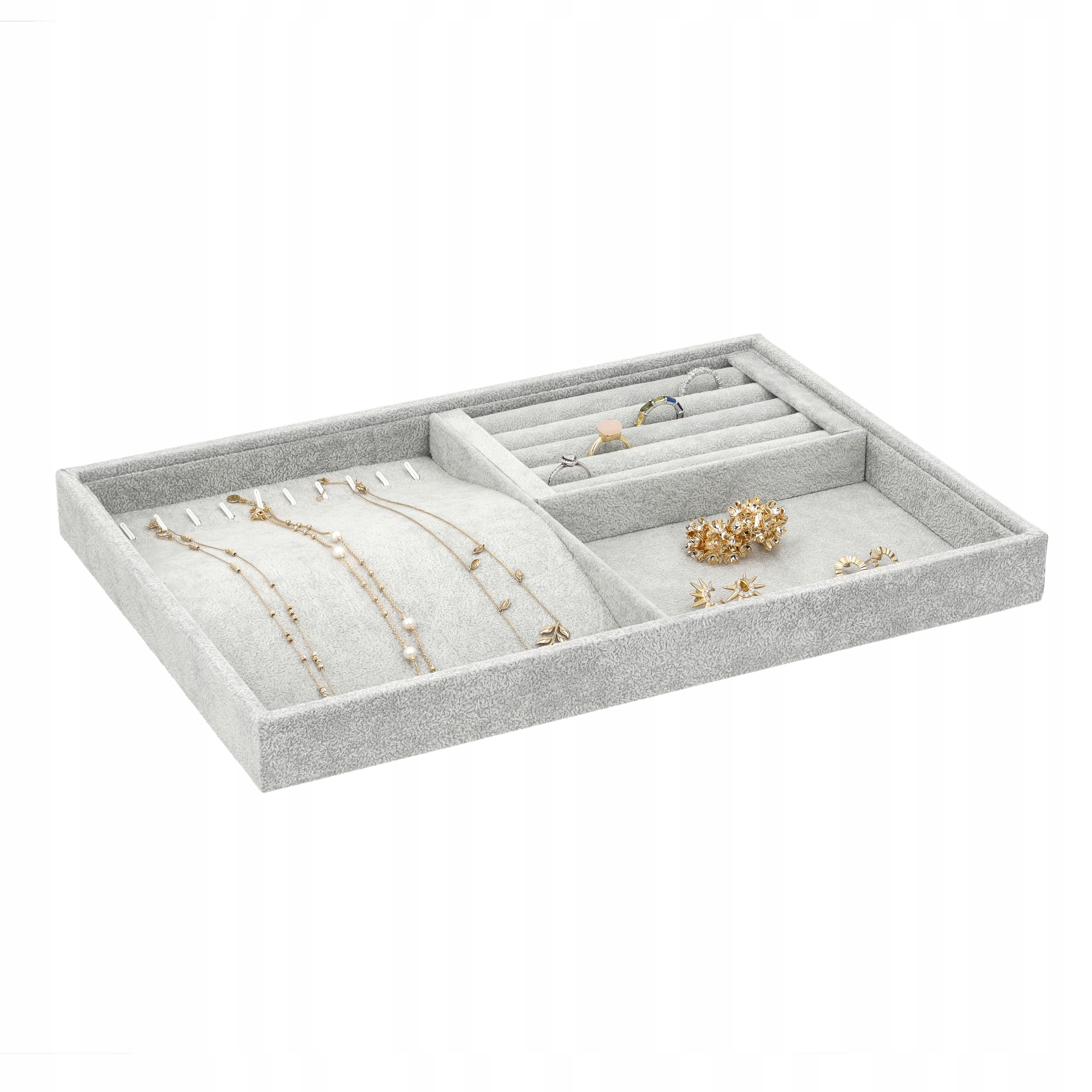 TACA EKSPOZYTOR NA PIERŚCIONKI BRANSOLETKI BIŻUTERIĘ ETUI POJEMNIK Y2 Model EKSPOZYTOR NA BIŻUTERIĘ