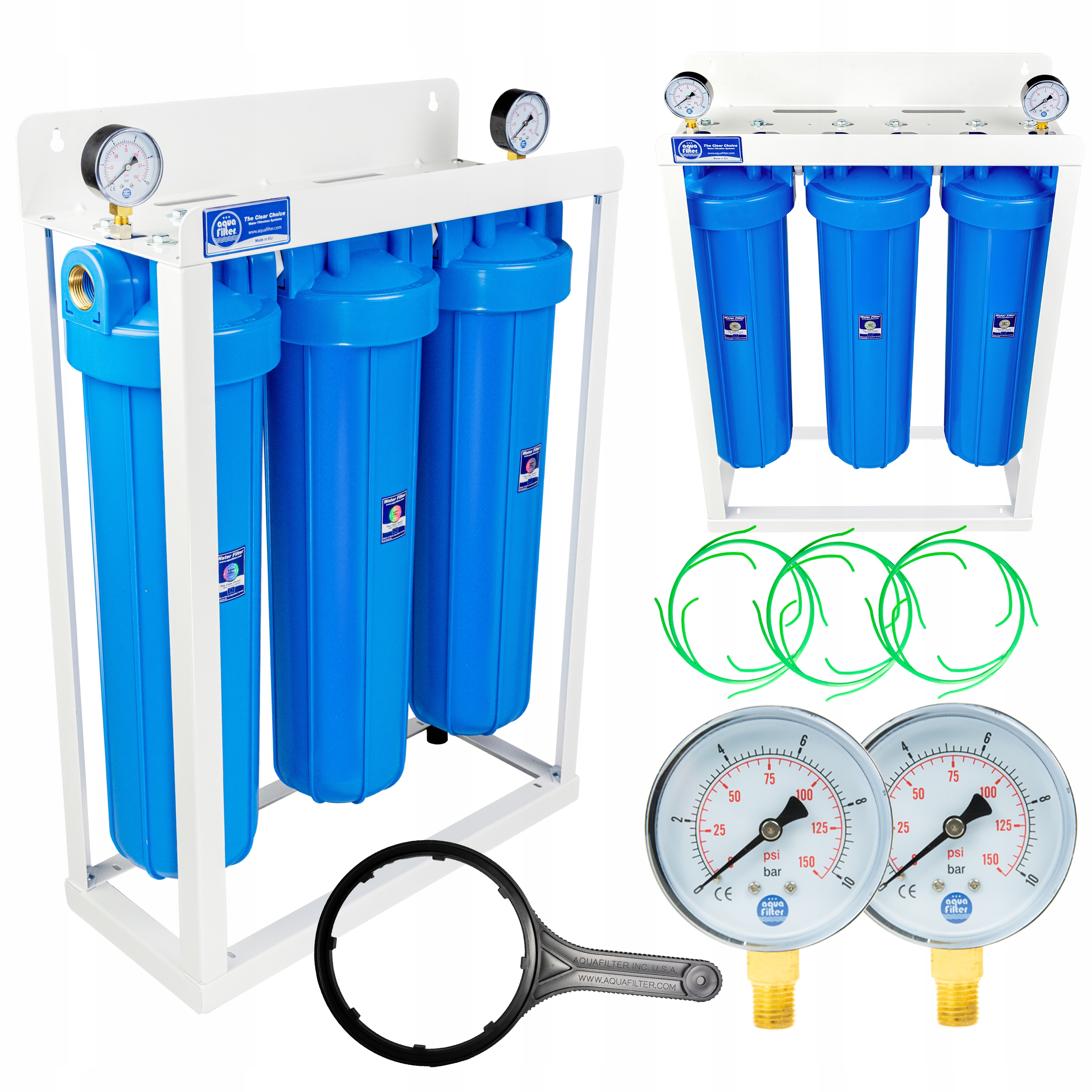 Filtr wody stacja na twardą wodę Aquafilter HHBB20B na kamień w wodzie Marka Aquafilter