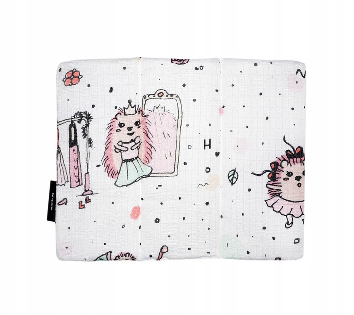 

Lullalove Poduszeczka muślinowa 30x20 Jeże Róż