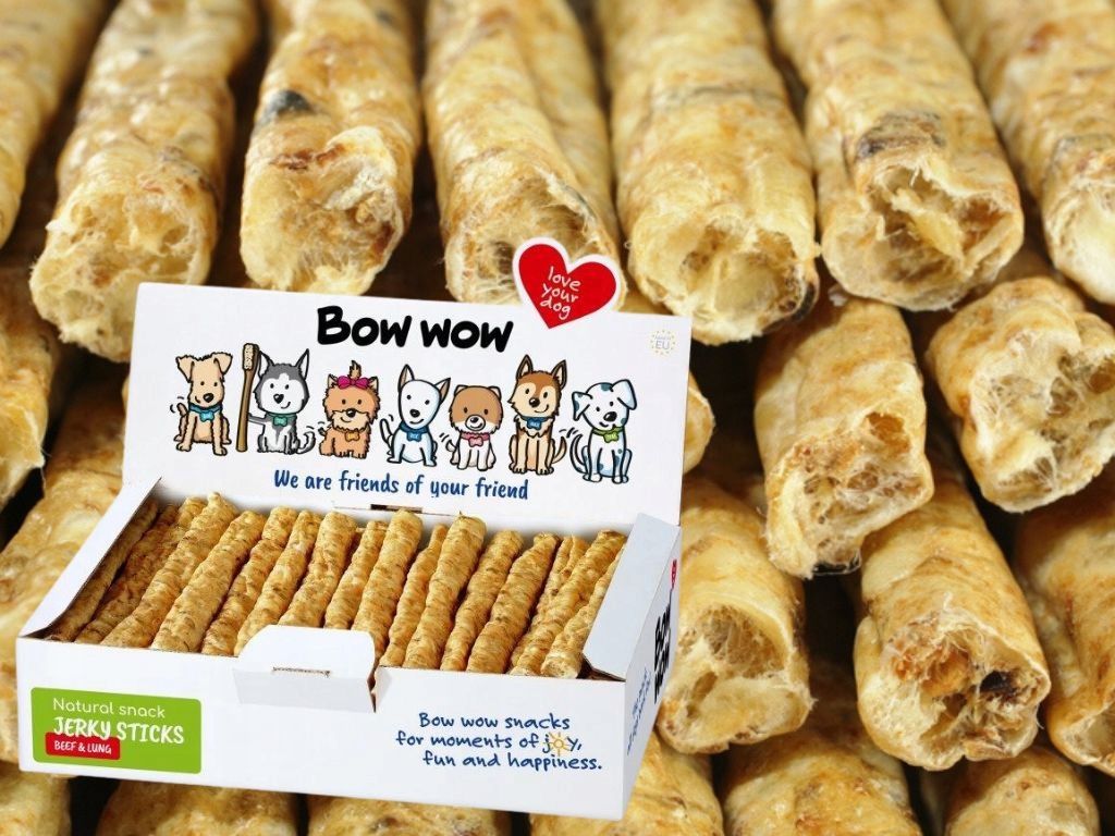 Bow Wow Paluszki kolagenowe z płuckami 50szt