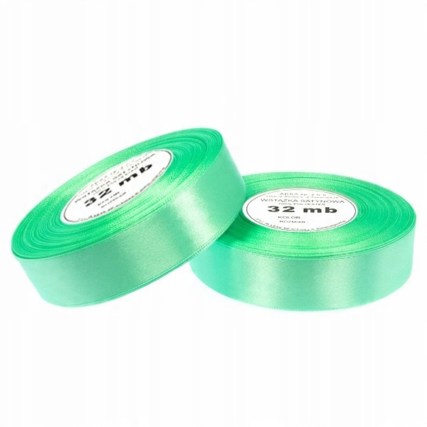 

Wstążki wstążka tasiemka satynowa akwamaryna 12mm