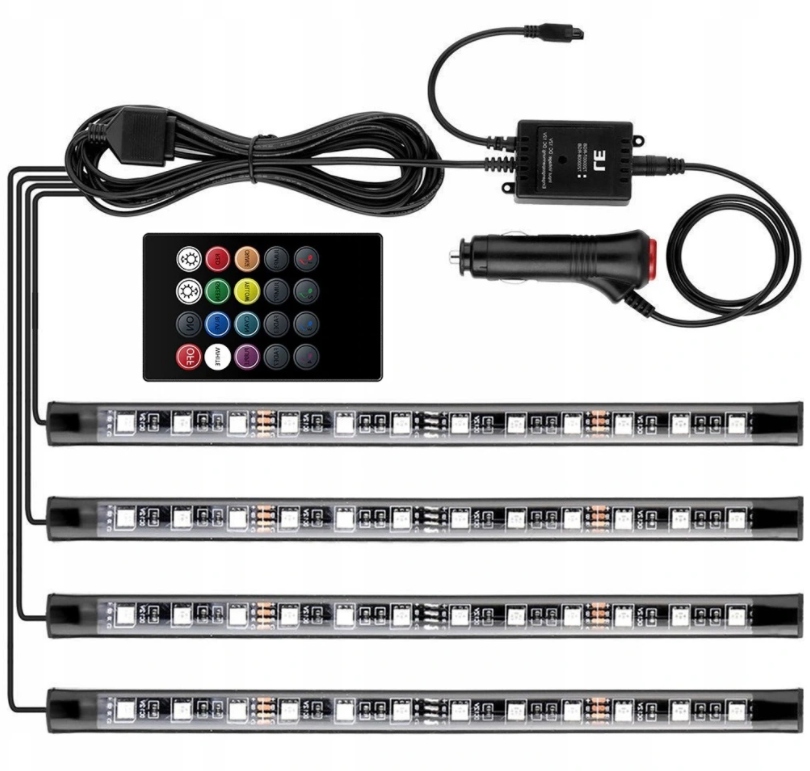 

Oświetlenie Led Do Samochodu Rgb Kolorowe Wnętrze