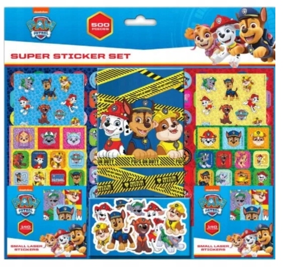 Naklejki klasyczne Psi Patrol Spin Master 500 szt.