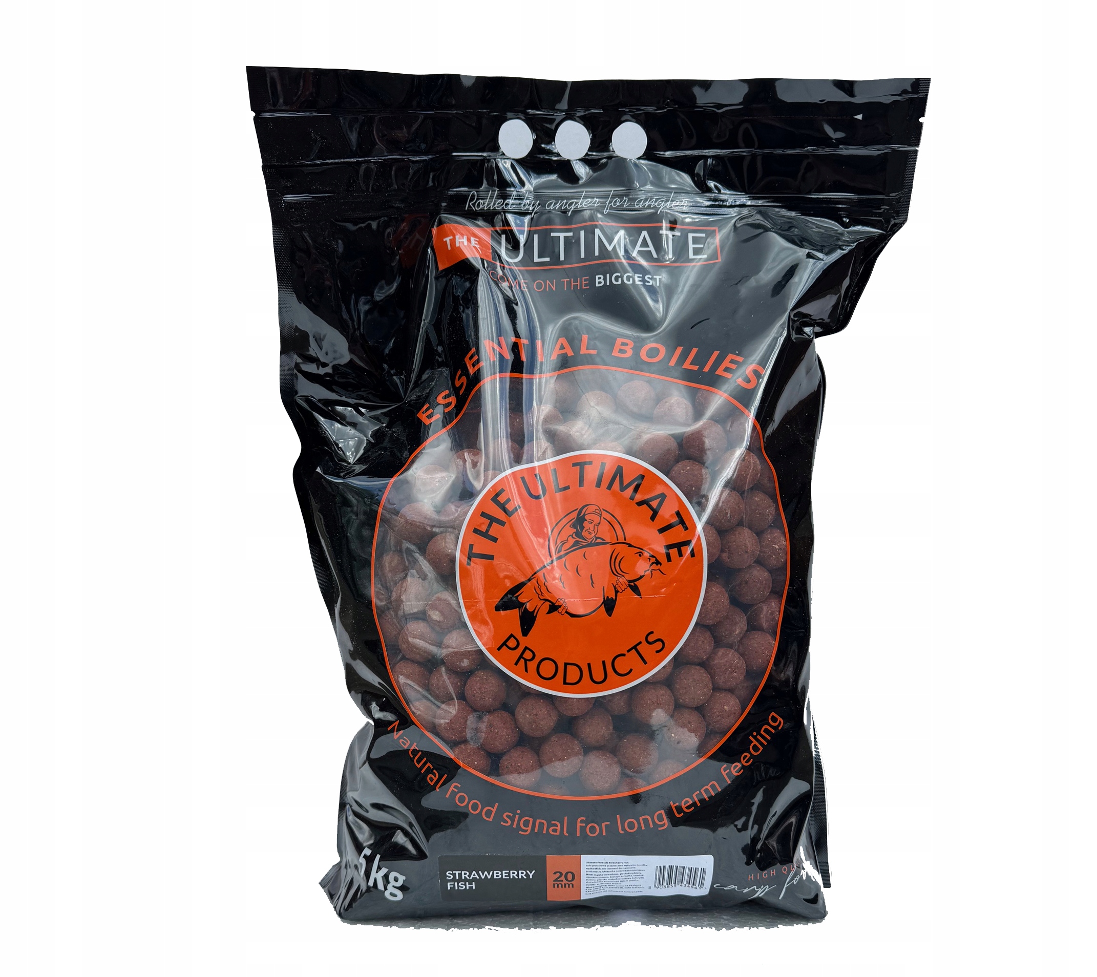 Ultimate Products Základní Jahodové Rybky 24MM 5KG boilies