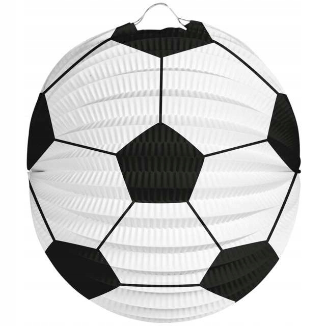 

Lampion dekoracyjny papierowy Piłka Nożna 22 cm