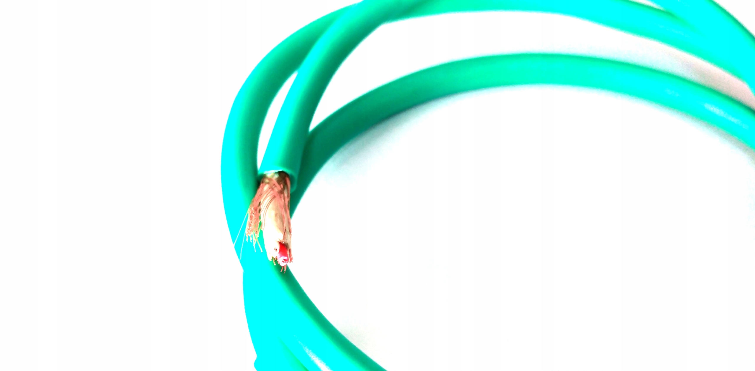 

kabel mikrofonowy dwużyłowy stereo zielony