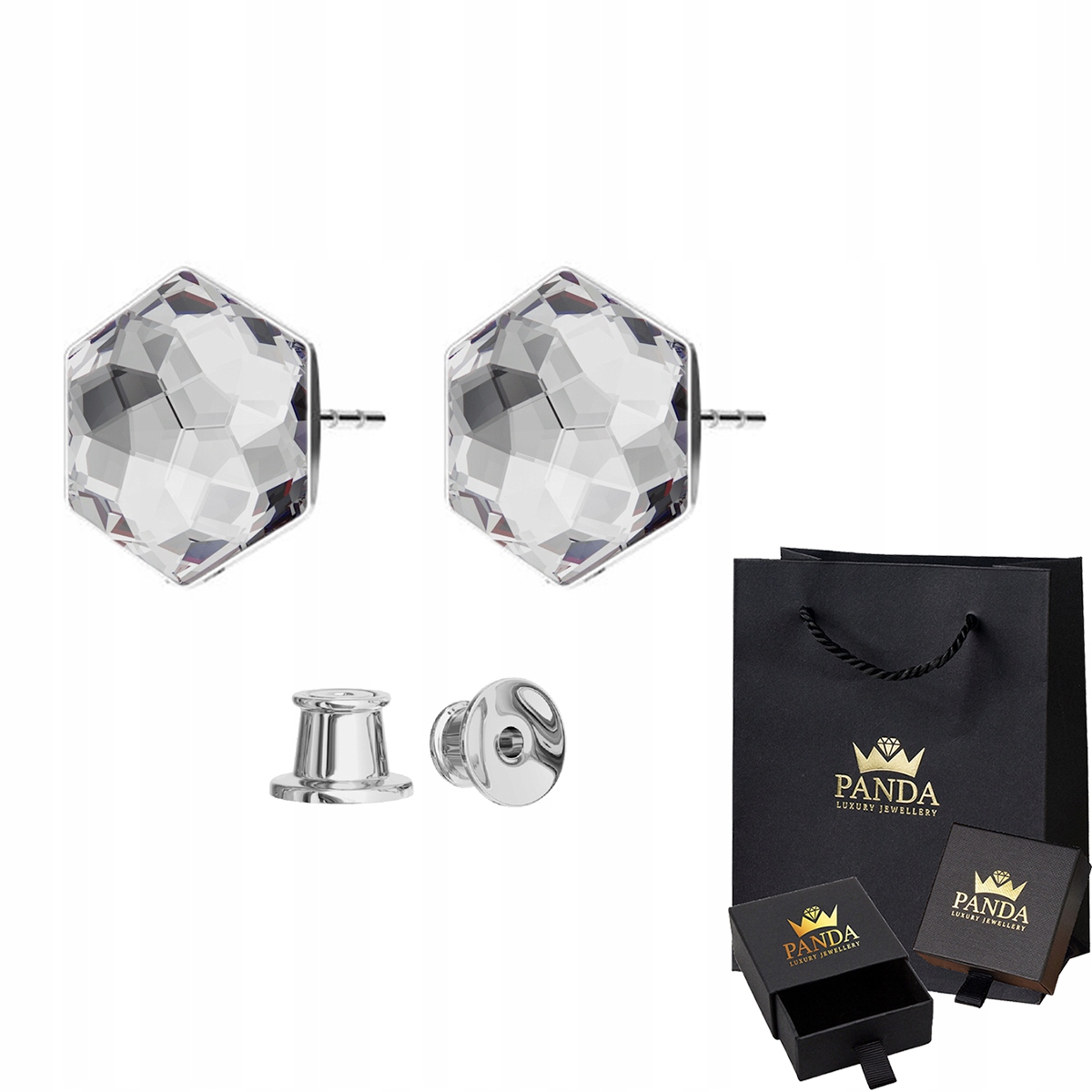 

Srebrne Kolczyki Sztyfty Swarovski Srebro 925