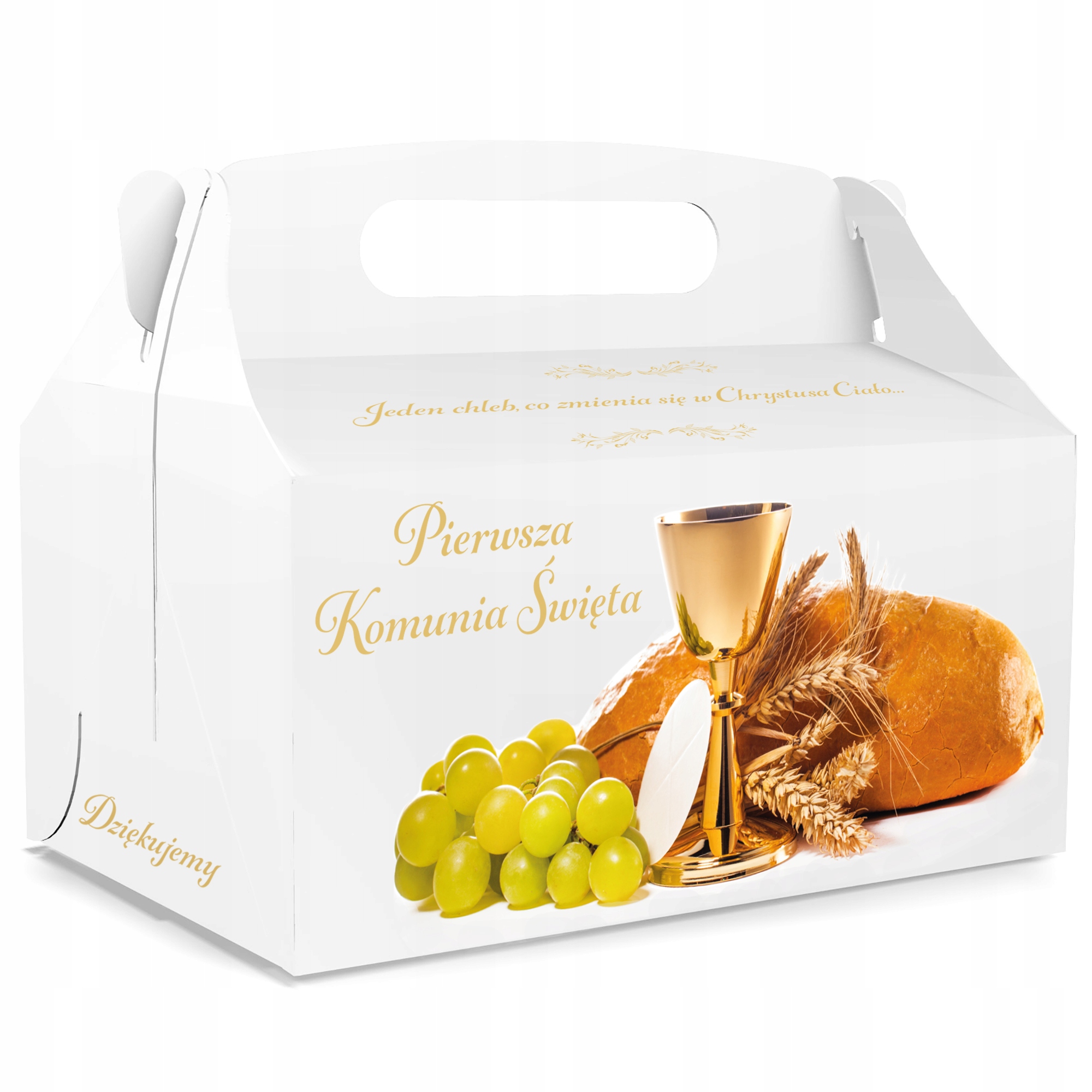 

Pudełko na ciasto Pudełka komunijne Komunia Goście