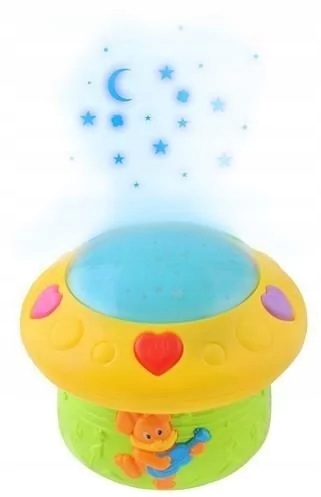 LAMPKA NOCNA Z PROJEKTOREM + CZUJNIK GŁOSU Marka inna marka