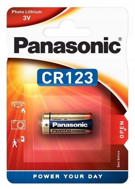 

Bateria Foto Litowa Panasonic CR123 Pilot Czujka