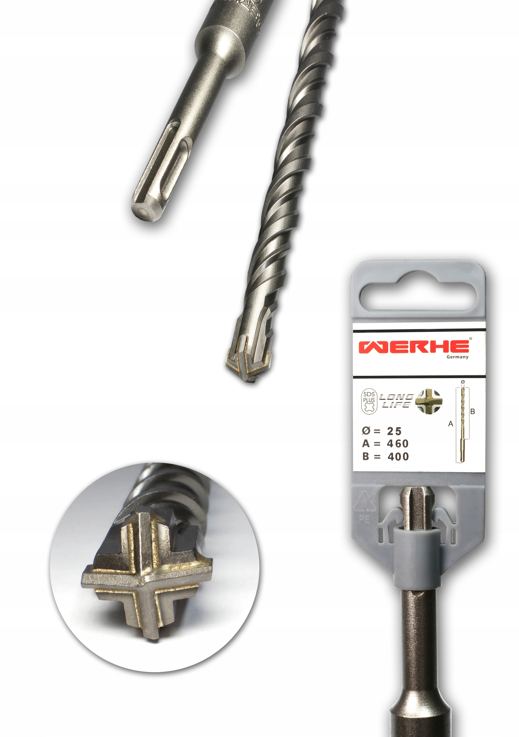 

Wiertło do betonu Sds Plus 25 x 460 mm Werhe