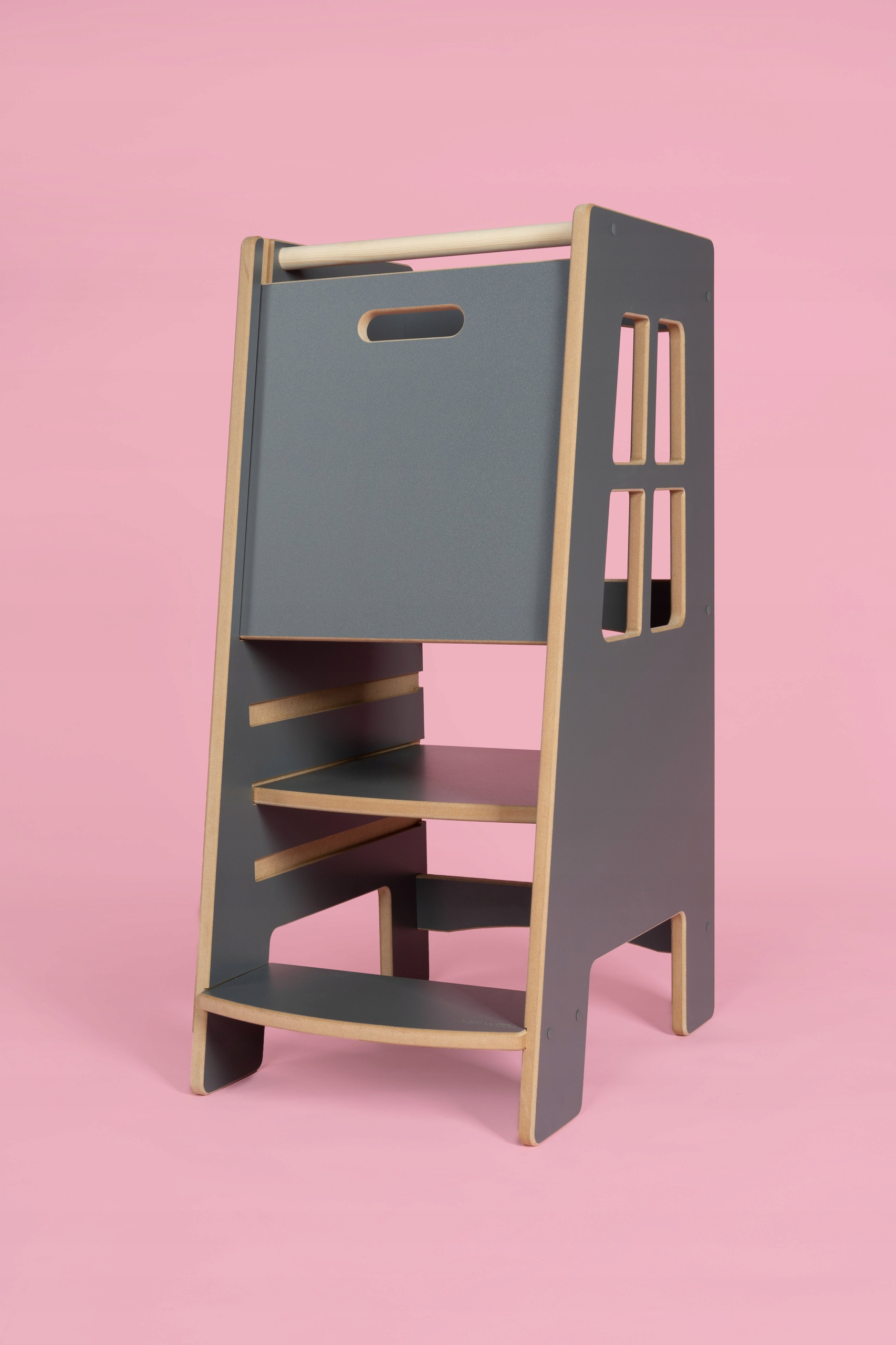 Pomocnik Kuchenny Kitchen Helper Solidny Podest MDF Szary Tuptiwood Marka inna