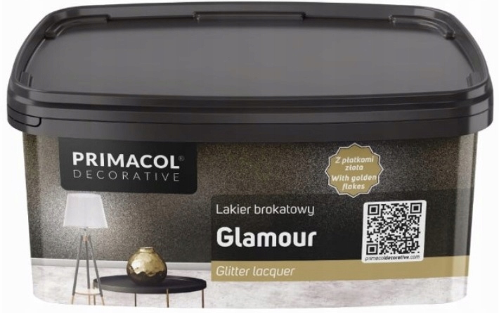 Primacol Lakier Brokatowy Glamour Efekt Brokatu Na Ścianie 1L