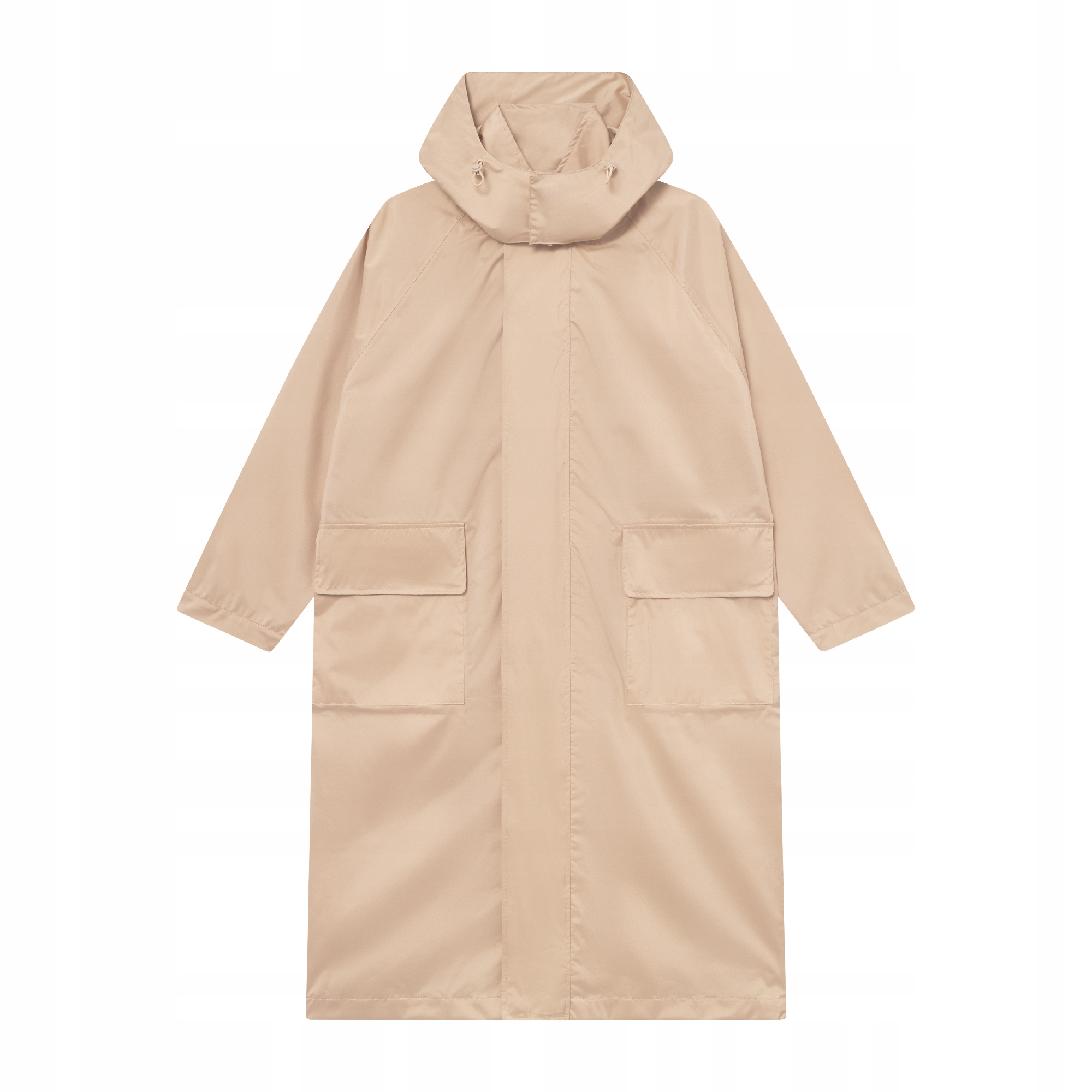 Pánská Nepromokavá Bunda Kubota Oversize Béžová Parka S Kapucí L/XL