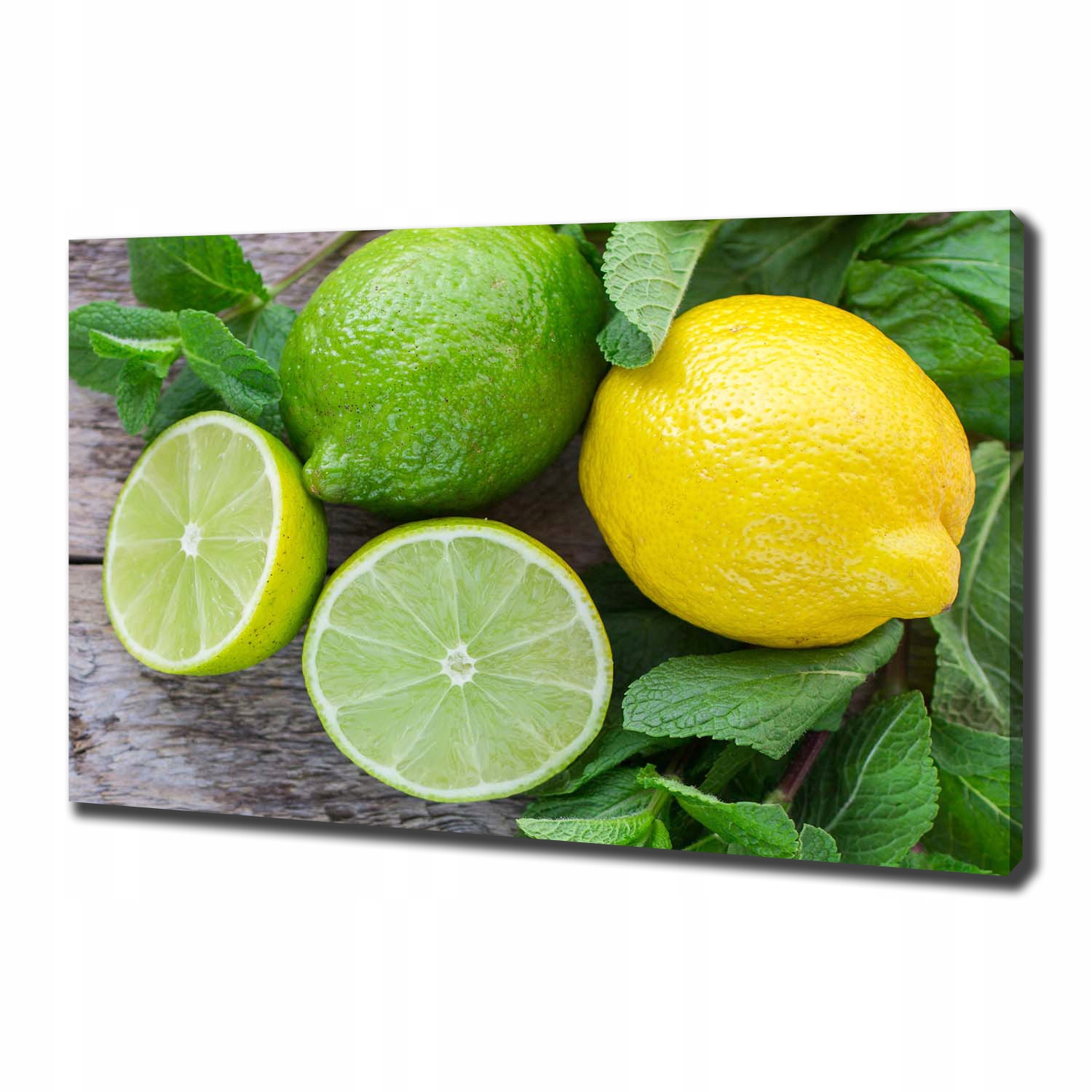 

Foto obraz na płótnie Limonka i cytryna 100x70 cm