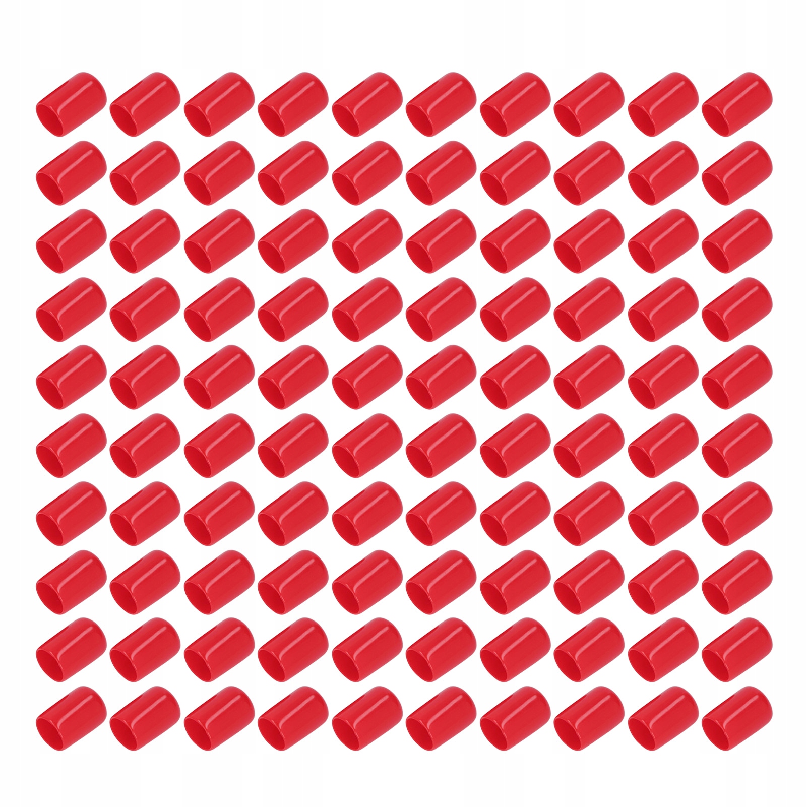 100 szt. Pokrywa końcowa PVC Okrągła elastyczna