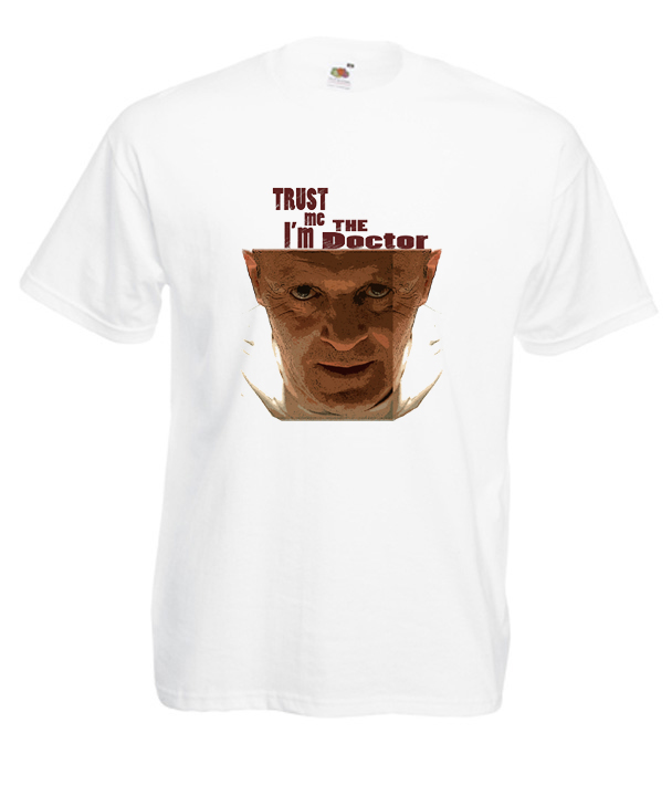 

M Koszulka Męska Hannibal Lecter Horror Wzór