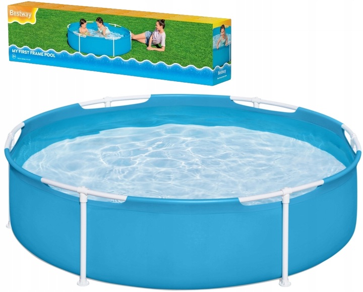Basen ze stelażem okrągły dla dzieci 152 x 38 cm