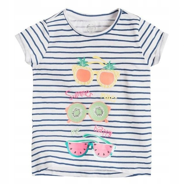 

Cool Club T-shirt dziewczęcy w paski roz 128 cm